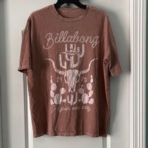 Billabong Tan Graphic Tee